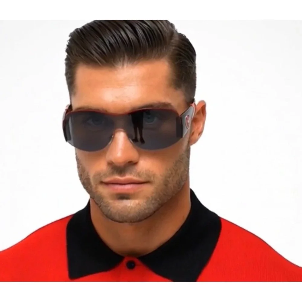 Sports Sunglasses Red Black Men's Sporty Fashion Sun Shades‎ Outdoor UV400 2026